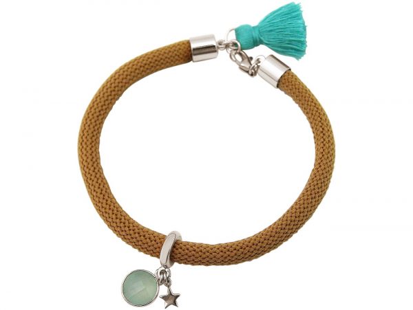 Gemshine - Damen - Armband - 925 Silber - Edelstein - Aqua Chalcedon - STAR - Stern - Grün - Braun – Bild 4