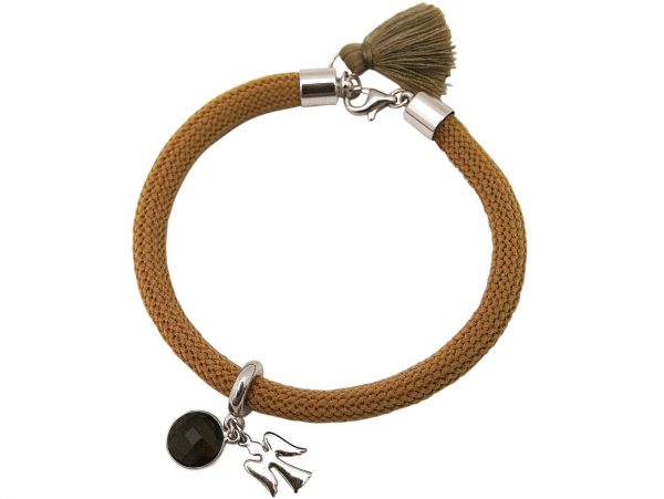 Gemshine - Damen - Armband - 925 Silber - Edelstein - Rauchquarz - Engel - Braun – Bild 4