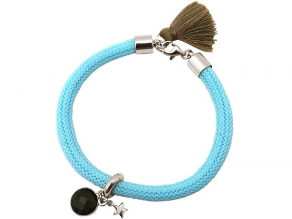 Gemshine - Damen - Armband - 925 Silber - Edelstein - Rauchquarz - STAR - Stern - Blau - Braun – Bild 4