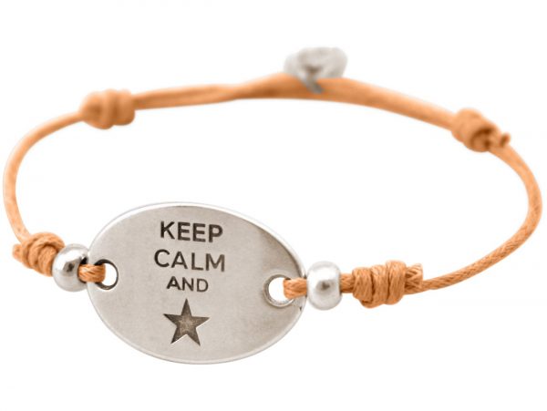 Gemshine - Damen - Armband - Gravur - KEEP CALM - Silber - Hellkoralle - Rose – Bild 4