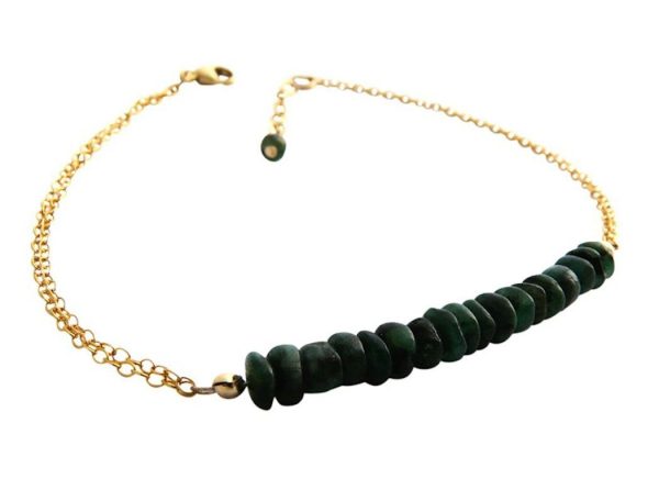 Gemshine - Damen - Armband - Vergoldet - Smaragd - Grün - CONFETTI – Bild 3