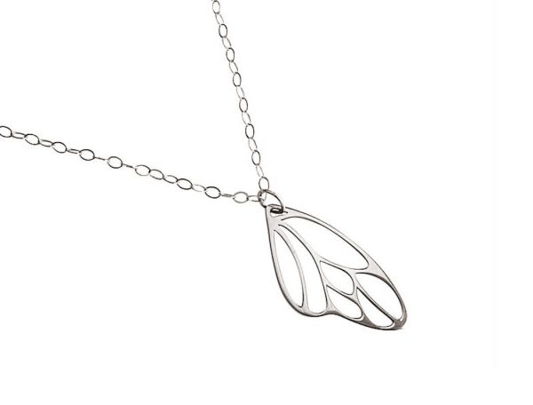 Gemshine - Damen - Halskette - Anhänger - 925 Silber - Schmetterling Flügel - 2,5 cm – Bild 3