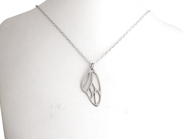 Gemshine - Damen - Halskette - Anhänger - 925 Silber - Schmetterling Flügel - 4 cm – Bild 5