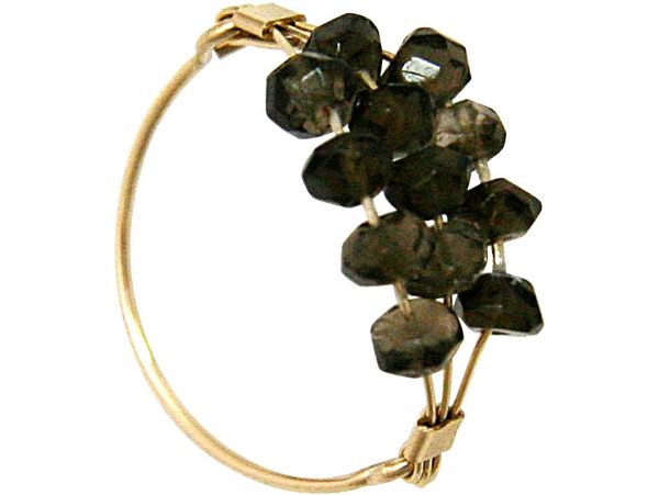 Gemshine - Damen - Ring - Vergoldet - Rauchquarz - Braun, Ringgröße:58 (18.5) – Bild 4