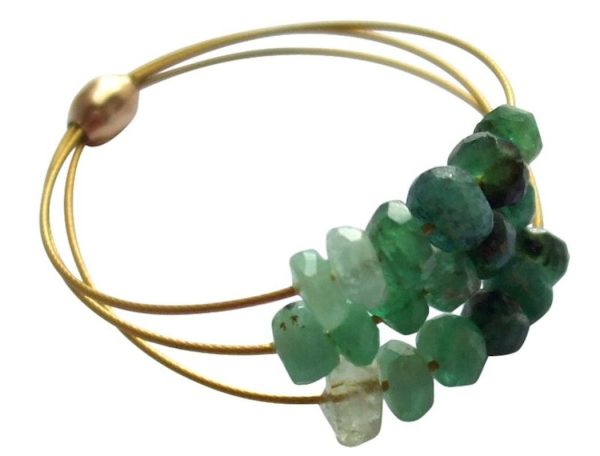 Gemshine - Damen - Ring - Vergoldet - Smaragd - Grün, Ringgröße:53 (16.9) – Bild 5
