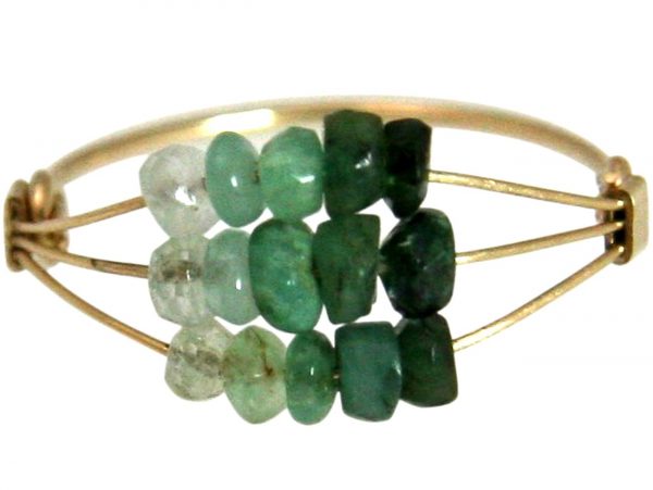 Gemshine - Damen - Ring - Vergoldet - Smaragd - Grün, Ringgröße:54 (17.2) – Bild 4