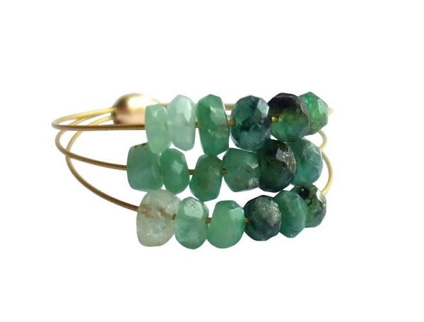 Gemshine - Damen - Ring - Vergoldet - Smaragd - Grün, Ringgröße:54 (17.2) – Bild 5
