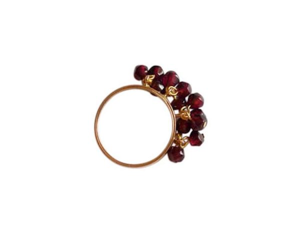Gemshine - Damen - Ring - Vergoldet - Granat - Dunkelrot, Ringgröße:55 (17.5) – Bild 5