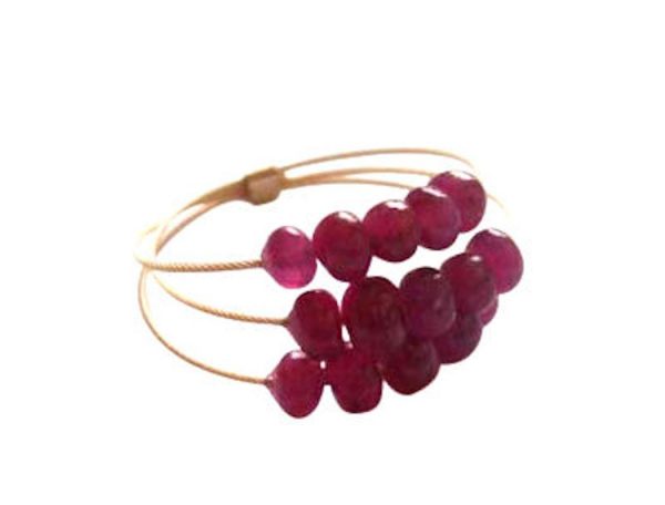 Gemshine - Damen - Ring - Vergoldet - Rubin - Rot, Ringgröße:56 (17.8) – Bild 5