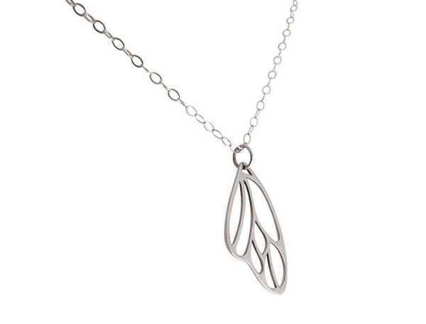 Gemshine - Damen - Halskette - Anhänger - 925 Silber - Schmetterling Flügel - 2,5 cm – Bild 4