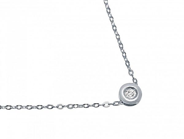 Gemshine - Damen - Halskette - Anhänger - 0,05 Karat - Diamant - 925er Sterling Silber - 42 cm – Bild 3