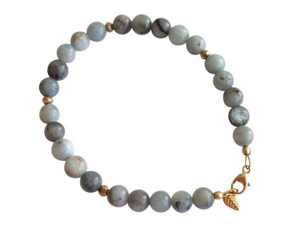 Gemshine - Damen - Armband - Aquamarin - Blau - Vergoldet - 6 mm – Bild 3