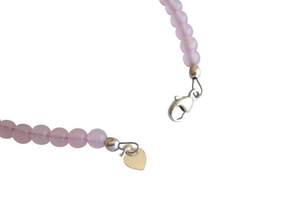 Gemshine - Damen - Armband  - 925 Silber - Rosenquarz - Rosa – Bild 5