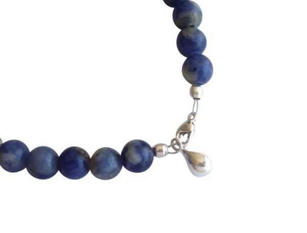 Gemshine - Damen - Armband - Lapis Lazuli - Blau - 925 Silber - 6 mm – Bild 4