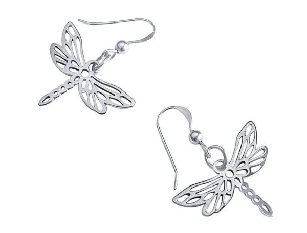 Gemshine - Damen -  Ohrringe - 925 Silber - LIBELLE - 3 cm – Bild 4