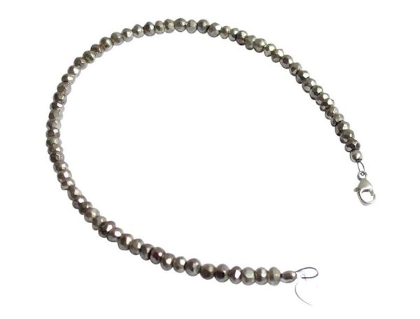 Gemshine - Damen - Armband - Pyrit - 925 Silber - Facettiert – Bild 4